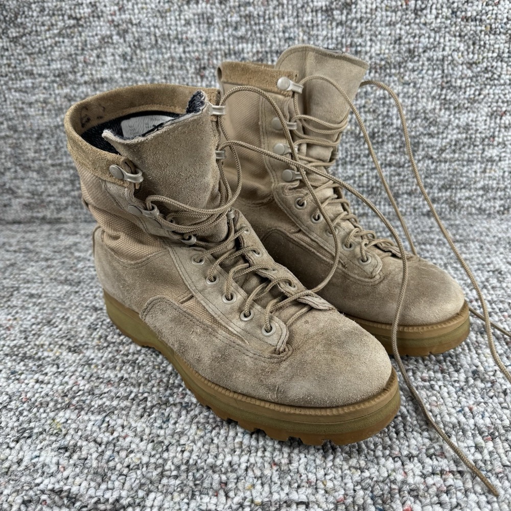 McRae Combat Boots Mens 6R Military Desert Suede Gore-Tex Vibram Sole